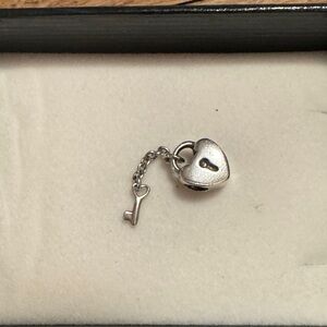 Pandora Silver Heart Lock Bracelet Charm